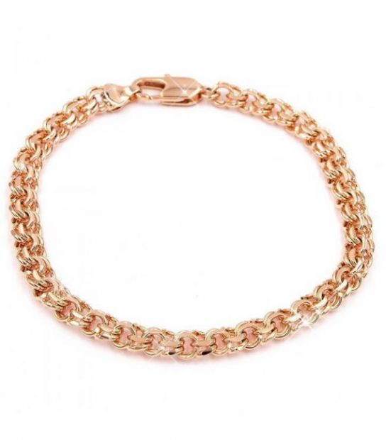 Браслет Xuping лимонная позолота "Кардинал" (бисмарк), размер 0,6/21 см