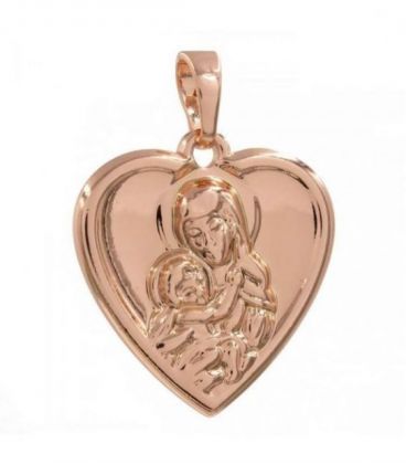 Подвеска Xuping позолота Ладанка "Образ Богородицы в сердце" медзолото