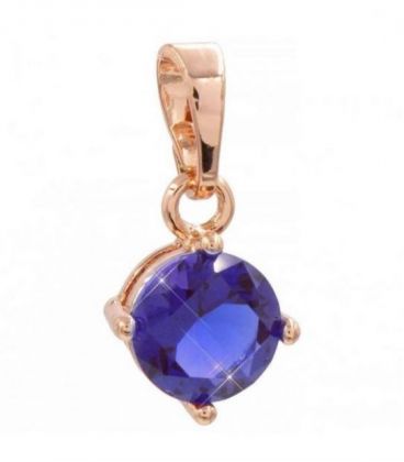 Подвеска "Круглый камень 0,7 см на основании " (Медицинское золото)