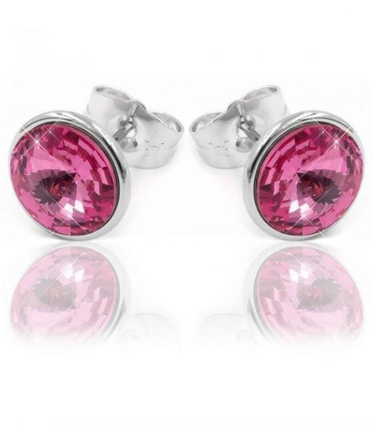 Сережки-гвоздики Swarovski родіум