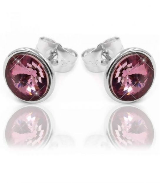 Сережки-гвоздики Swarovski родіум