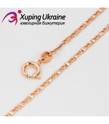 Ланцюжок позолота "замочки" 0.2/60 см (Медичне золото)