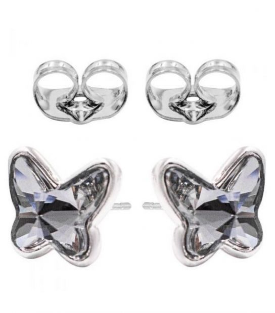 Сережки (гвоздики) Swarovski Метелик