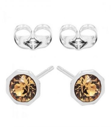 Сережки-гвоздики Swarovski родіум