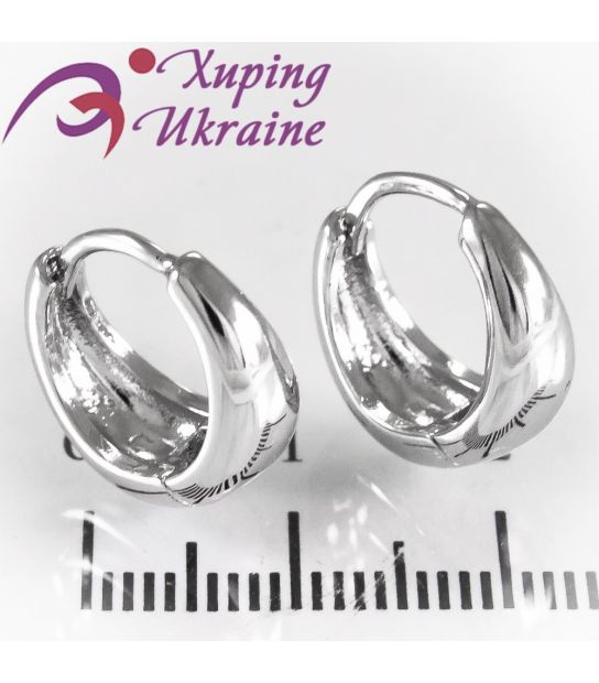 Сережки Xuping Родій Звужена крапля 224418/3