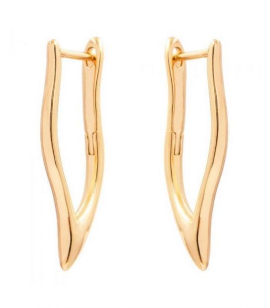 Серьги Xuping лимонная позолота «Иголочка» английская застежка