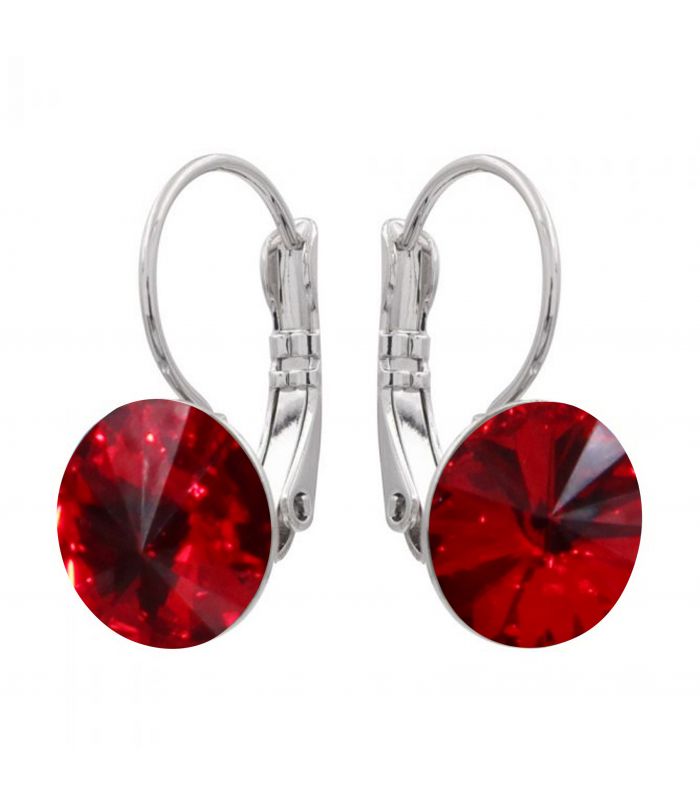 Сережки з кристалами Swarovski родіум - Xuping