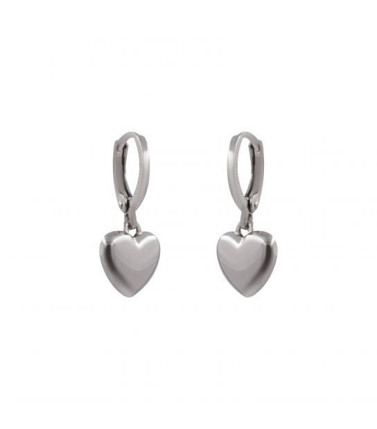 Сережки Серце (1,2 см) родоване покриття Xuping