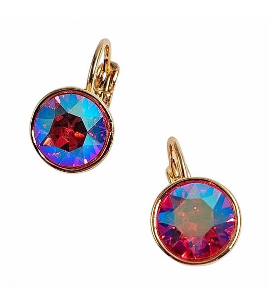 Сережки Swarovski Crystals 0,8 см лимонная позолота