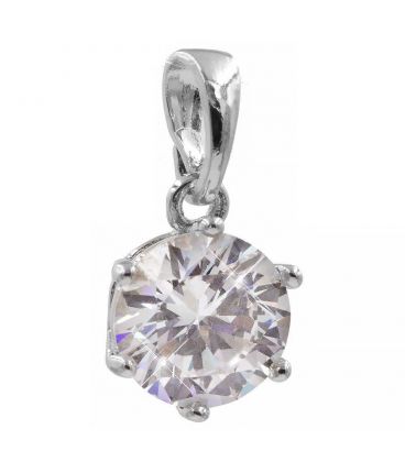 Кулон Xuping "Diamond" 0,6 см родий медицинская сталь