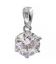 Кулон Xuping "Diamond" 0,6 см родій медична сталь