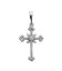Подвеска "Крестик с цирконами", родий