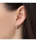 Сережки Серце 2 см лимонна позолота