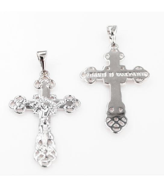 Кулон Xuping родий Крестик с распятием