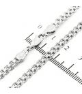 Цепочка Xuping родиум двухрядное якорное плетение 0,5/50 см (724835)