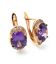 Сережки Xuping 1,5 см фіолетовий (Медичне золото) 824045(2)