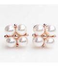 Серьги-гвоздики Xuping с жемчугом (324092(1)) медицинское золото