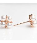 Серьги-гвоздики Xuping с жемчугом (324092(1)) медицинское золото