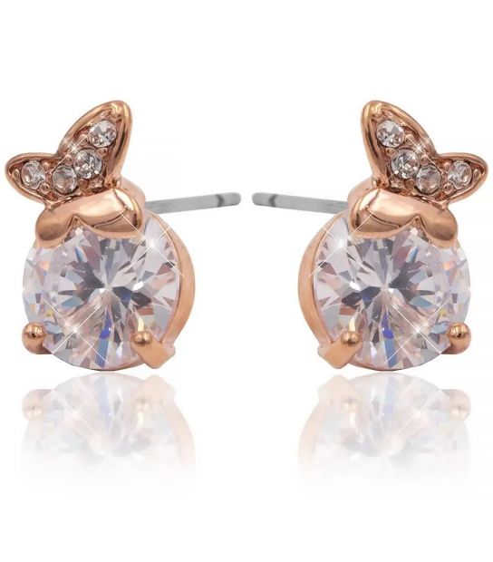 Сережки-цвяшки (Пусети) "Метелик" медзолото