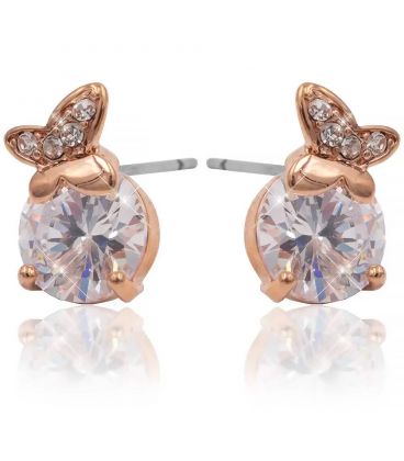 Серьги-гвоздики (Пусеты) "Бабочка" медзолото