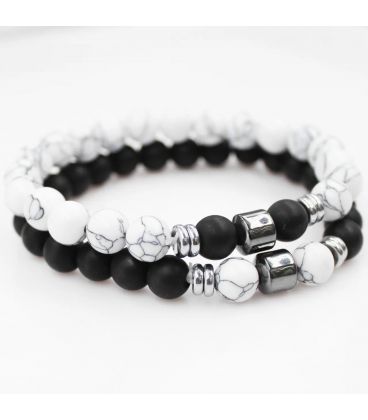 Набор браслетов вулканический камень (2 шт.) 372013