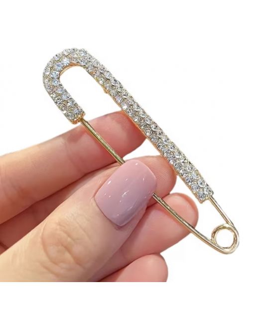 Брошка-шпилька "Rainbow" лимонна позолота