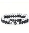 Набор браслетов вулканический камень (2 шт.) 372013