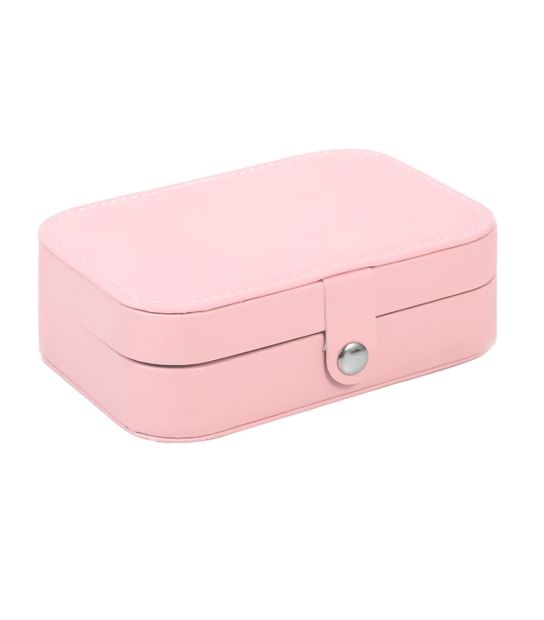 Шкатулка-органайзер, шкатулка для украшений (розовая)