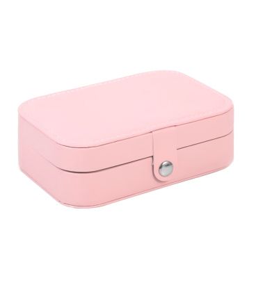 Шкатулка-органайзер, шкатулка для украшений (розовая)