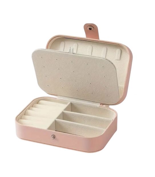 Шкатулка органайзер для украшений (пудровая)