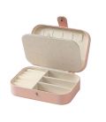 Скринька органайзер, шкатулка для прикрас (пудрова)