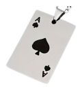 Кулон Карта туз пік - срібний (372009)