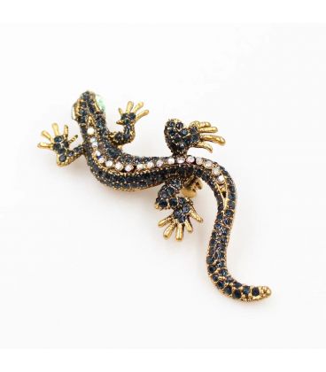 Брошка "Саламандра" лимонна позолота