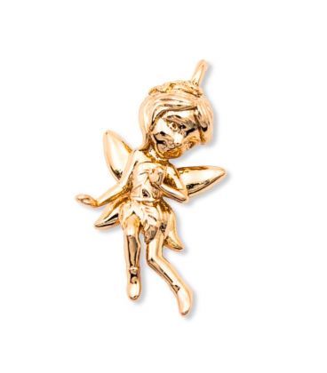 Подвеска лимонная позолота Фея (Медицинское золото)