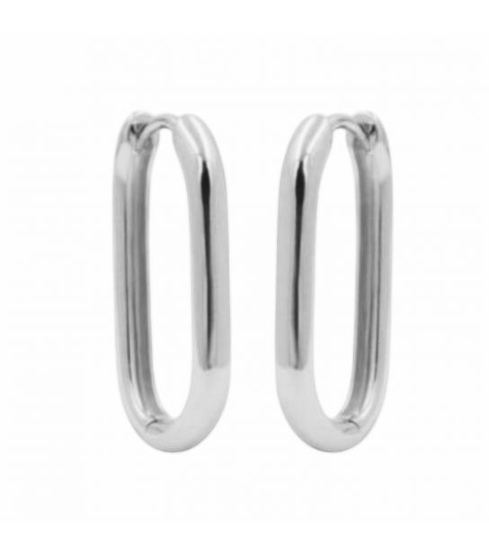 Серьги классические "Овальная подкова" позолота белое золото Xuping 224638