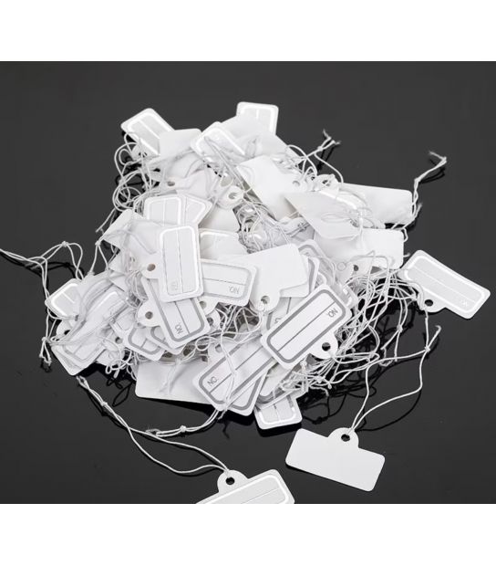 Ценники 500 штук на ниточке Прямоугольные