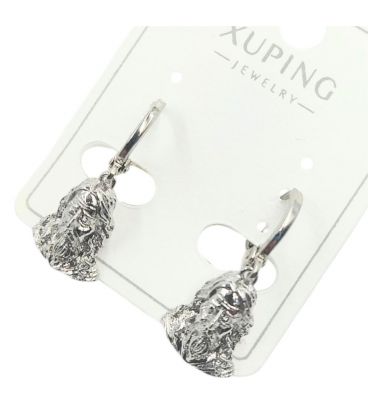 Сережки Xuping родиум подвески "Иисус" (медицинское золото)