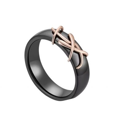 Кольцо Xuping керамика позолота