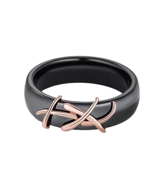 Кільце Xuping кераміка позолота