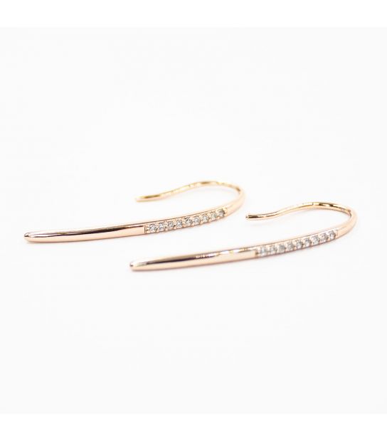 Сережки Xuping "Гачок" лимонна позолота (медичне золото)