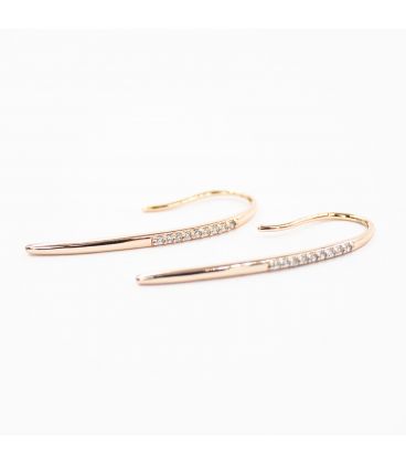 Серьги Xuping "Крючок" лимонная позолота (медицинское золото)