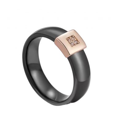 Кольцо Xuping керамика позолота