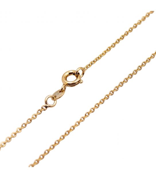 Цепочка Xuping лимонная позолота якорное плетение 0,1/50 см (Медицинское золото)