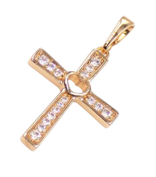 Крестик Xuping 2,3 см (Медицинское золото) 724211