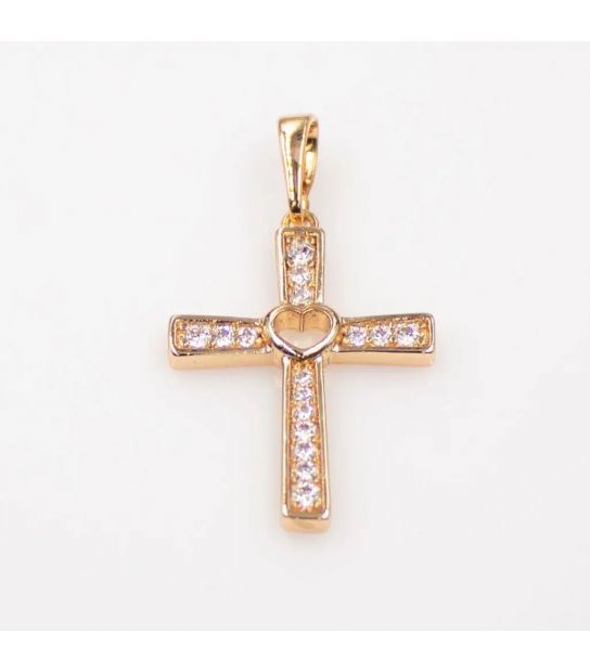 Крестик Xuping 2,3 см (Медицинское золото) 724211