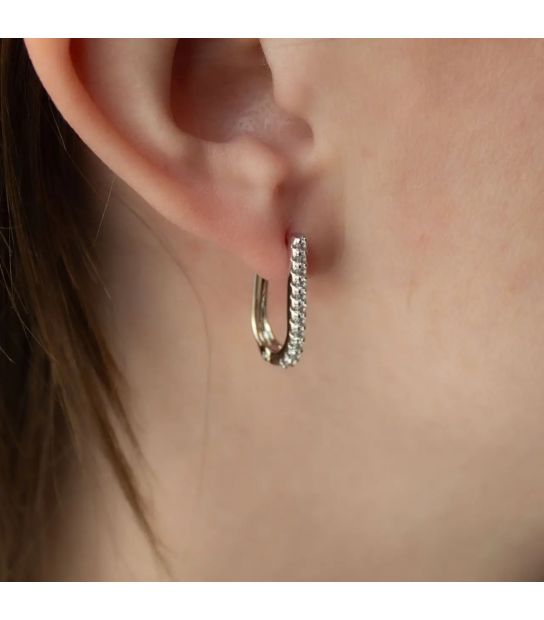 Серьги Дорожка родиум Xuping медицинская сталь