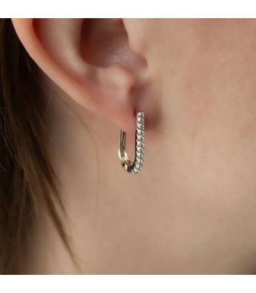 Сережки Xuping Доріжка родоване покриття медична сталь