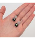 Набір Swarovski "Сяйво" родіум (Медична сталь)
