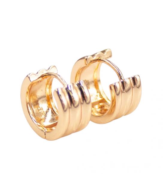 Серьги позолота "Полосочки"