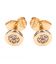 Серьги-гвоздики Xuping Кружок 0,6 см лимонная позолота 18K